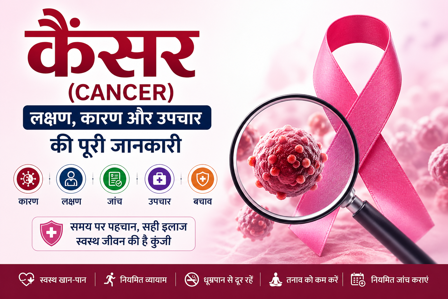 Read more about the article कैंसर (Cancer) क्या है? लक्षण, कारण और उपचार की पूरी जानकारी