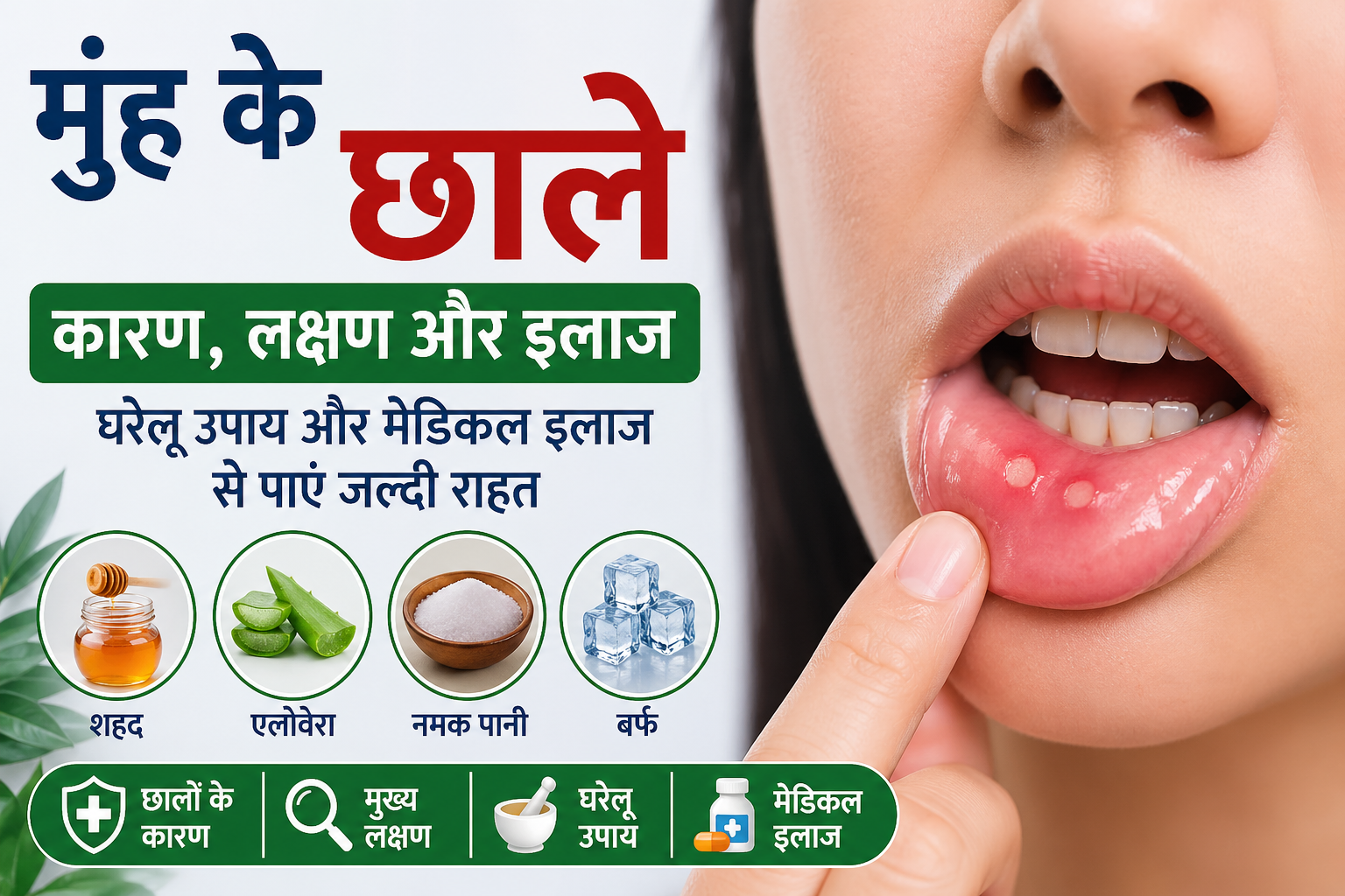 Read more about the article मुंह के छाले: कारण, लक्षण और असरदार घरेलू व मेडिकल इलाज