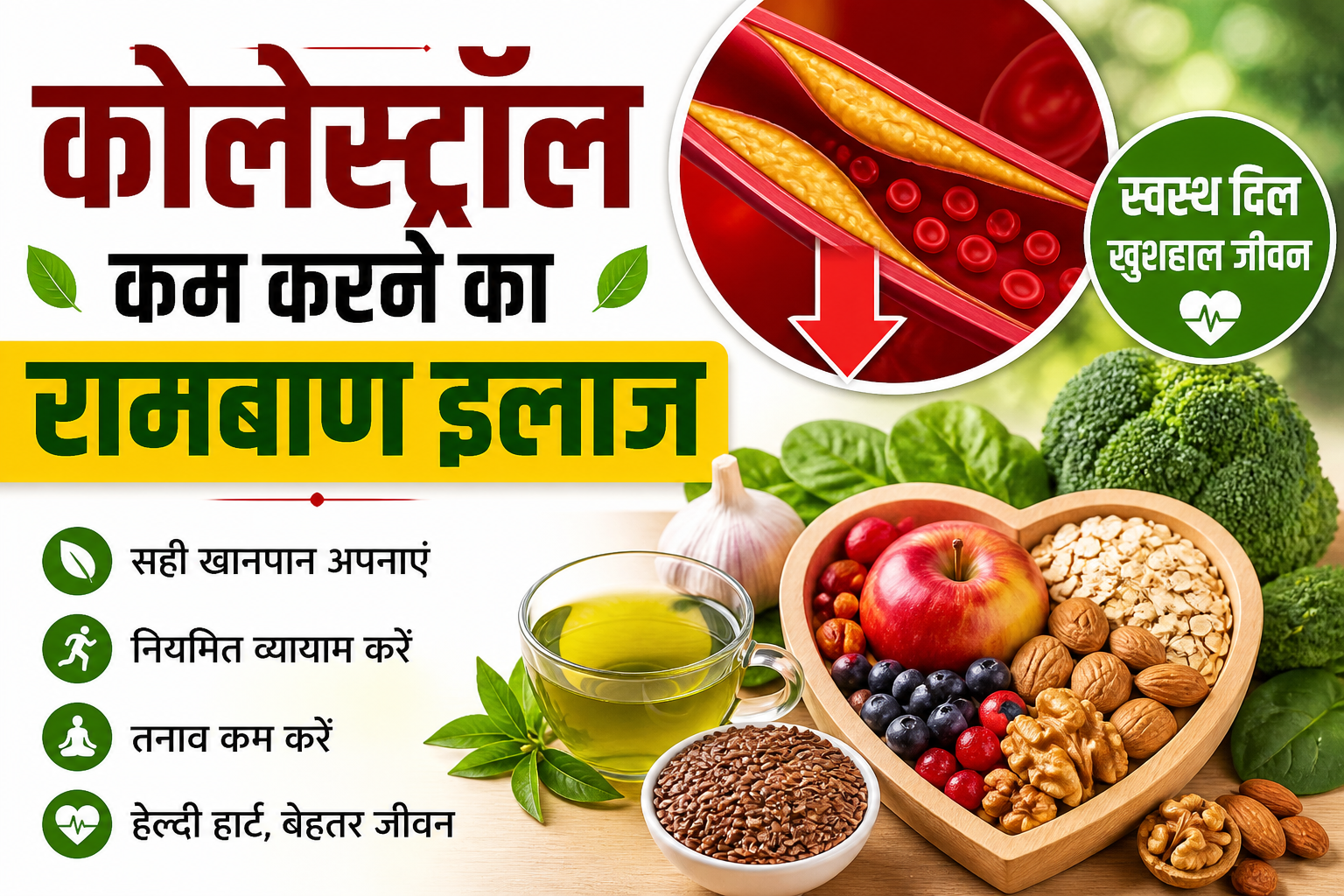 Read more about the article कोलेस्ट्रॉल कम करने का रामबाण इलाज